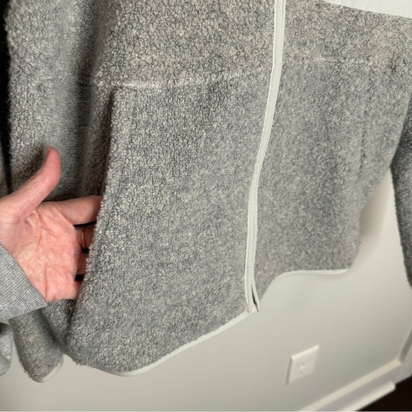 Lululemon Tundra Trek Wool Full Zip Hooded Sweater Jacket Sherpa Medium Gorpcore - Picture 4 of 16